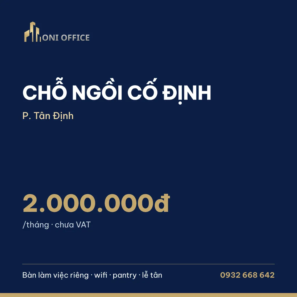 Chỗ ngồi cố định P. Tân Định
