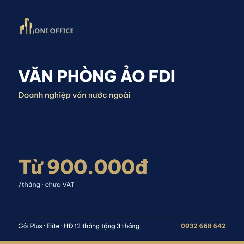 Văn phòng ảo cho doanh nghiệp FDI – gói Plus, Elite